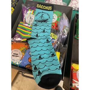 Bacchus 2025 Wooden Boat Festival Sock New Orleans Mardi Gras Krewe Favor